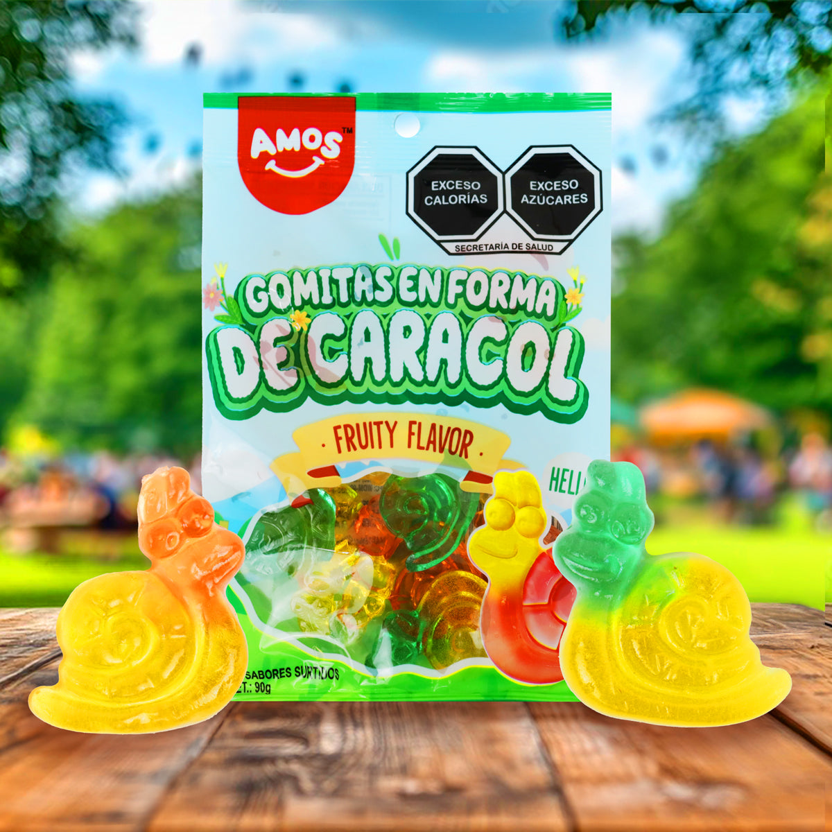 Gomita en Forma de Caracol, Amos, 90 g