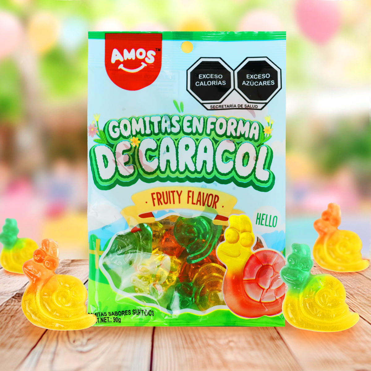 Gomita en Forma de Caracol, Amos, 90 g