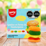 Gomitas Hamburguesa, Amos, 80 g
