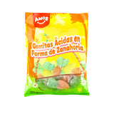 Gomitas Ácidas en Forma de Zanahoria, Amos, 80 g