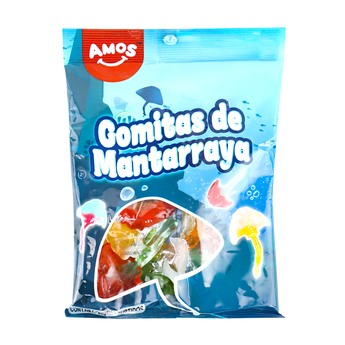 Gomitas en Forma de Mantarraya, Amos, 80 g