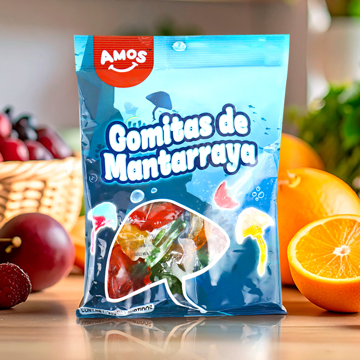 Gomitas en Forma de Mantarraya, Amos, 80 g