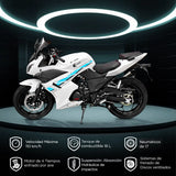 Motocicleta Kiwo KR 200 2025, Color Azul