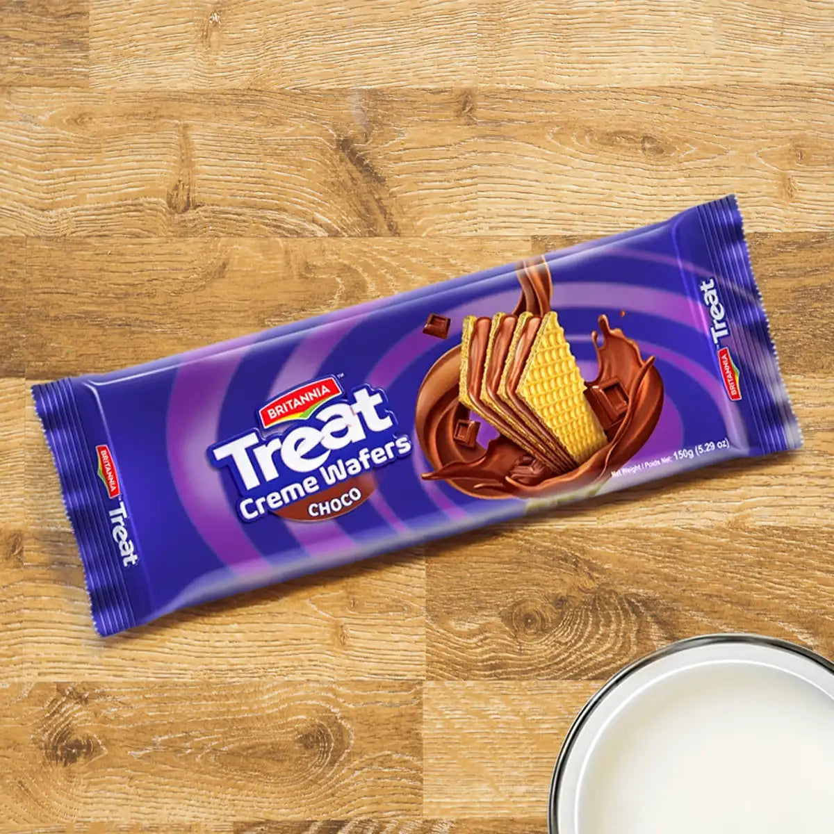 Galletas Britannia Treat Wafer Chocolate, 150 g