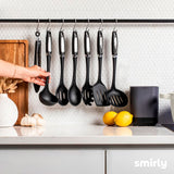 Juego de Utensilios de Cocina de Silicona con Soporte, Smirly 37 pza.