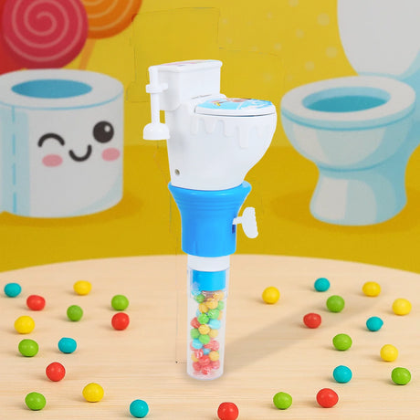 Dulce en Contenedor de Inodoro, Color Azul