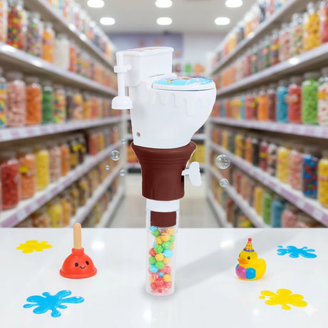 Dulce en Contenedor de Inodoro, Color Café