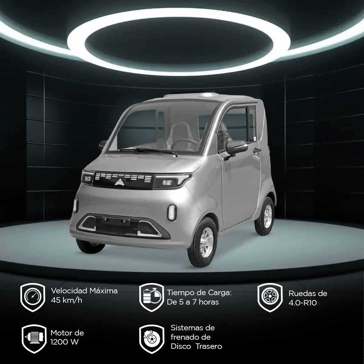 Vehículo Kiwo, E10, Color Plata