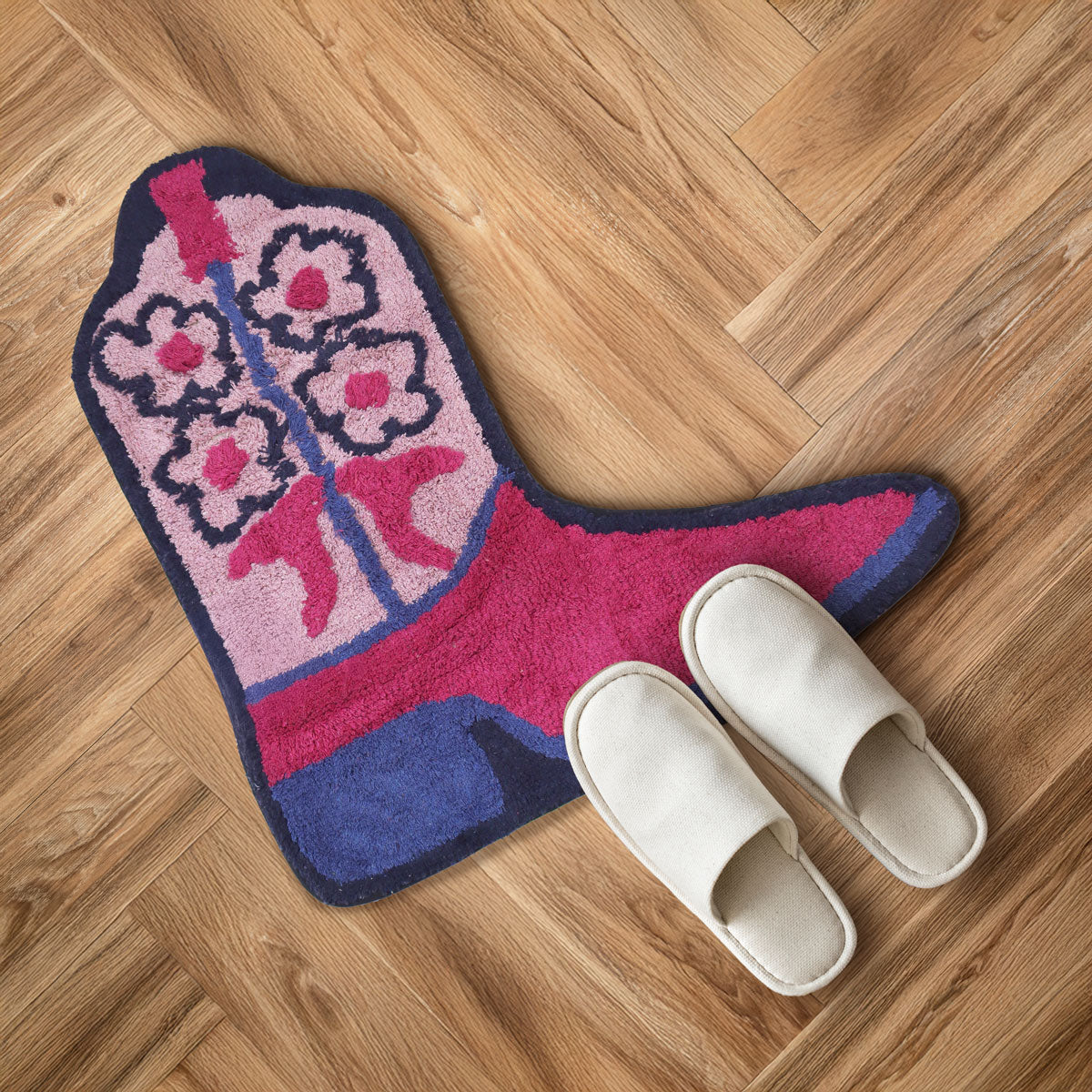 Alfombra Decorativa en Forma de Bota