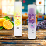 Lápiz Adhesivo con Aroma, Morado y Amarillo, 2 pzas