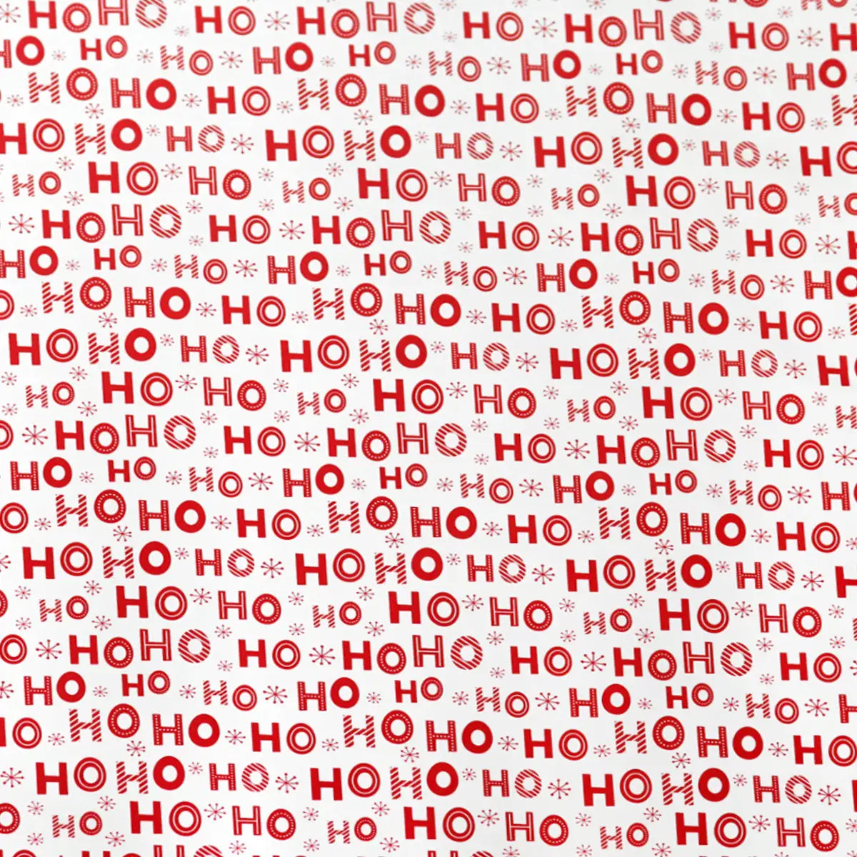 Papel para Envolver Regalos Navideño, HOHOHO, Color Blanco