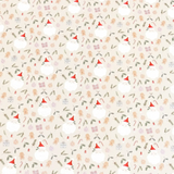 Papel para Envolver Regalos Navideño, Santa Claus, Color Beige
