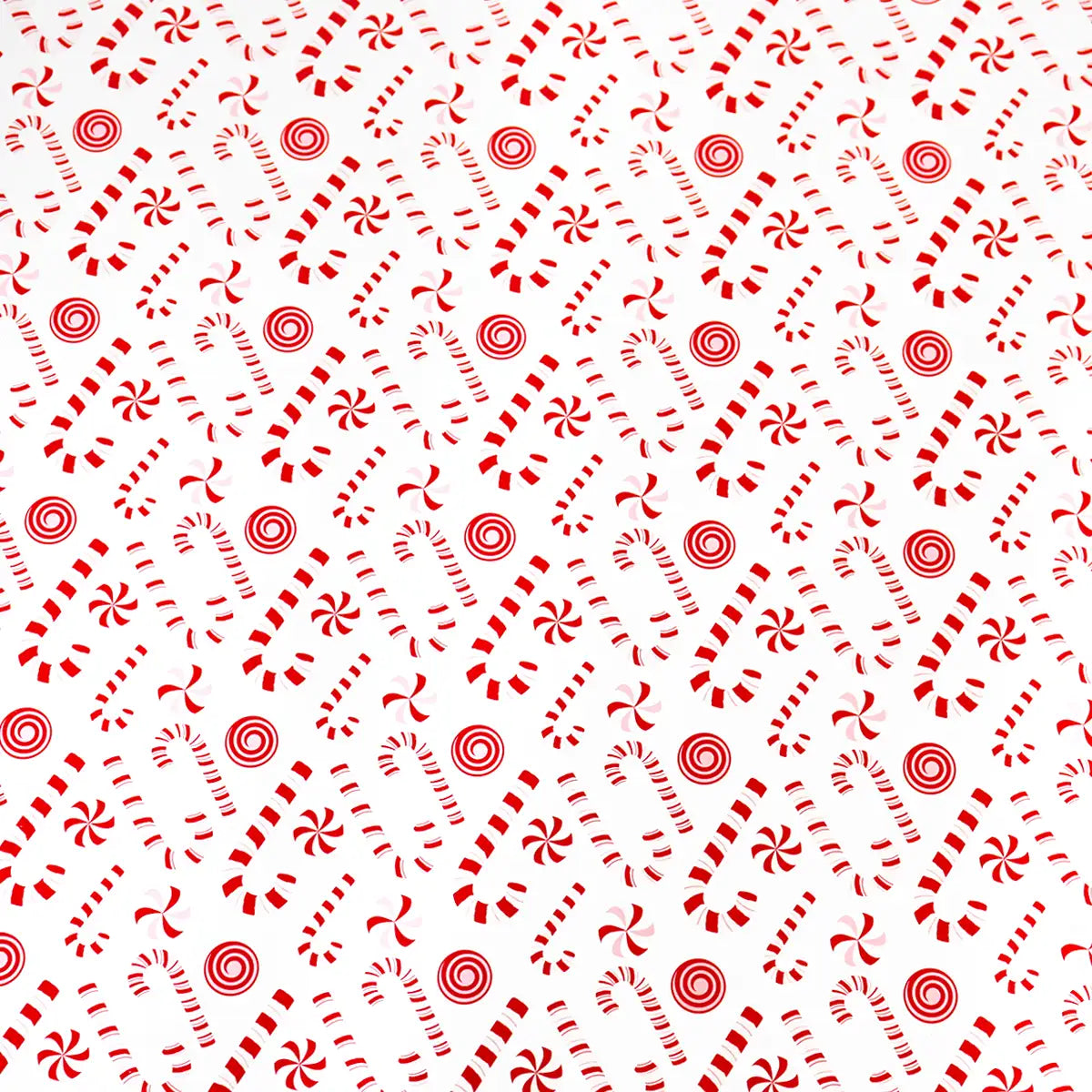 Papel para Envolver Regalos Navideño, Diseño Bastones de Dulce