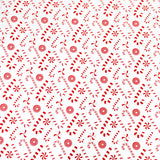 Papel para Envolver Regalos Navideño, Diseño Bastones de Dulce