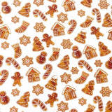 Papel para Envolver Regalos Navideño, Galletas de Jengibre, Color Blanco