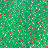 Papel para Envolver Regalos Navideño, Personajes, Color Verde