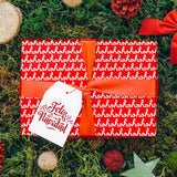 Papel para Envolver Regalos Navideño, hohoho, Color Rojo