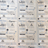 Papel para Envolver Regalos Navideño, Diseño Tipografía