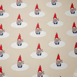 Papel para Envolver Regalos Navideño, Diseño Gnomo