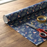 Papel para Envolver Regalos Navideño, Diseño Muérdago