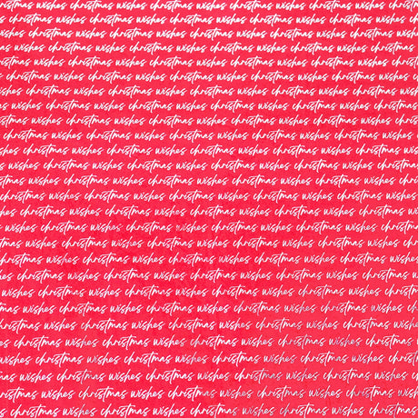Papel Navideño para Envolver Regalos, Christmas Wishes, Color Rojo