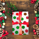 Papel Navideño para Envolver Regalos, Diseño Esferas