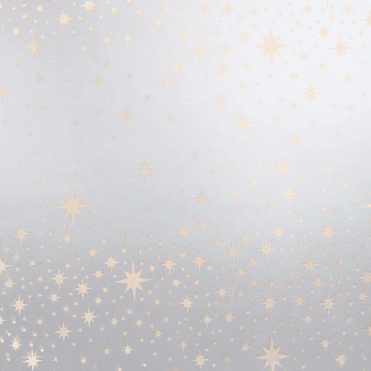 Papel Navideño para Envolver Regalos, Estrellas, Color Plata