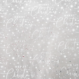 Papel Navideño para Envolver Regalos, Merry Christmas, Brillante