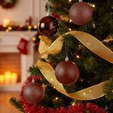 Set de Esferas Navideñas, Color Cobre, 4 pzas