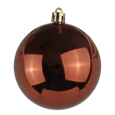 Set de Esferas Navideñas, Color Cobre, 4 pzas