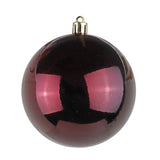 Set de Esferas Navideñas, Color Vino, 3 pzas