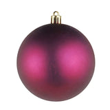 Set de Esferas Navideñas, Color Vino, 3 pzas