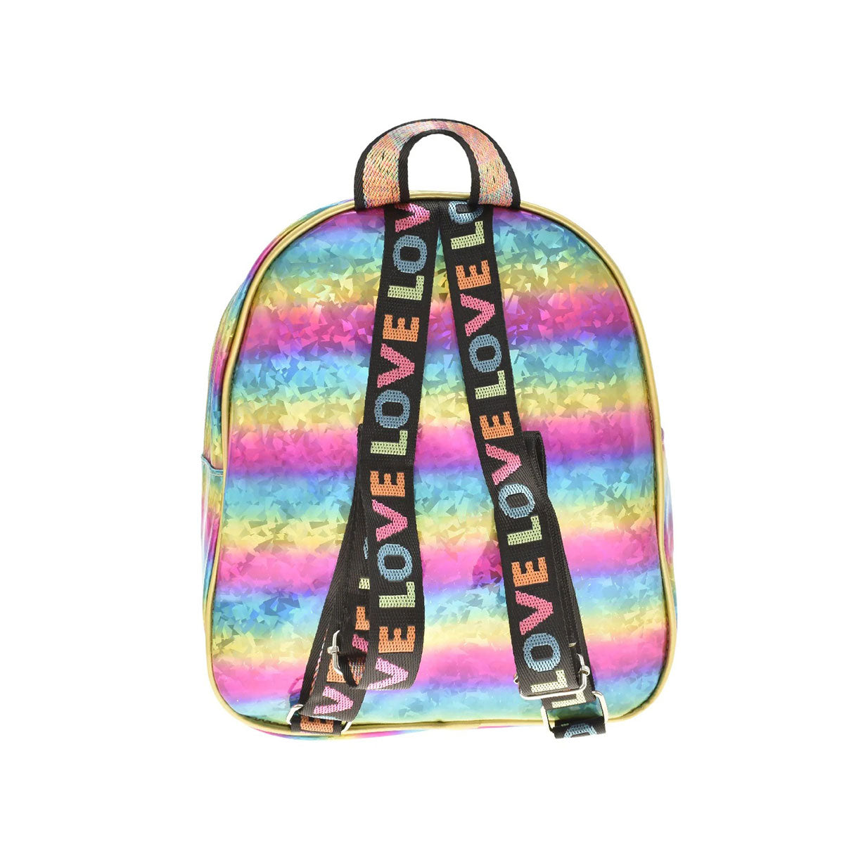 Mini Backpack, Diseño de Prismas, Lulu, Tornasol