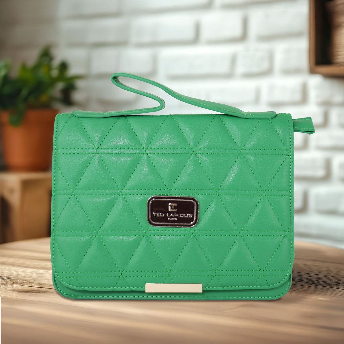 Bolso, Ted Lapidus, Color Verde