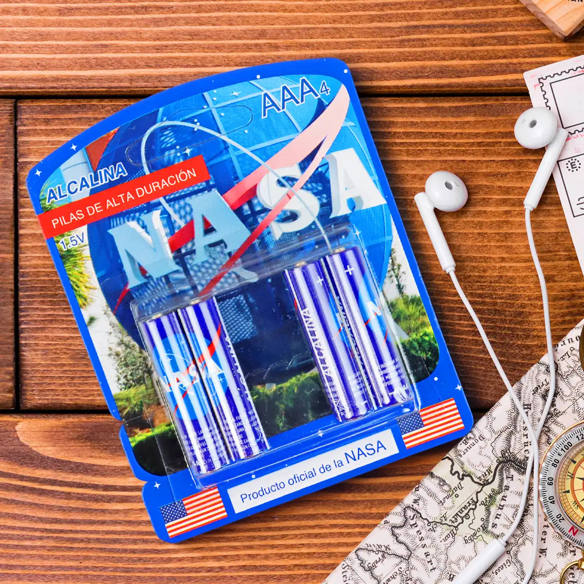 Pilas AAA Alcalina, NASA, 4 pzas