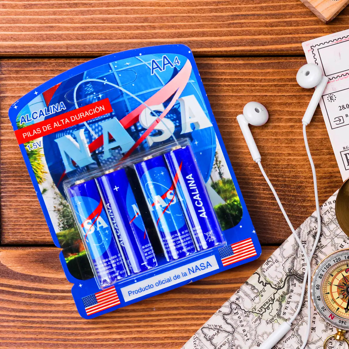 Pilas AA Alcalina, NASA, 4 pzas