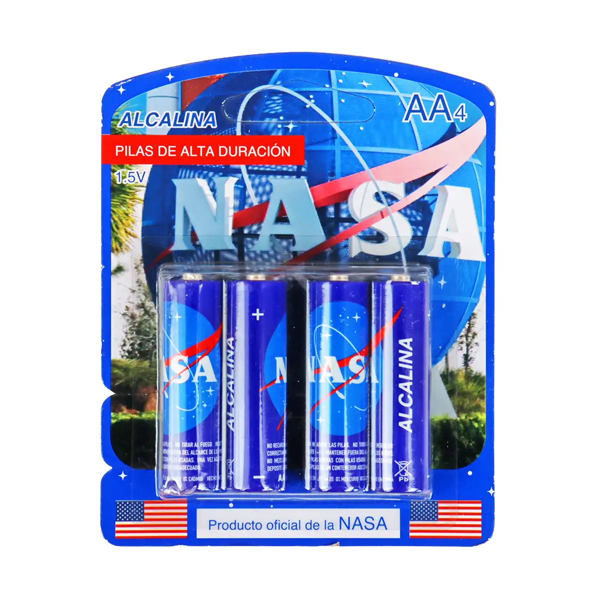 Pilas AA Alcalina, NASA, 4 pzas