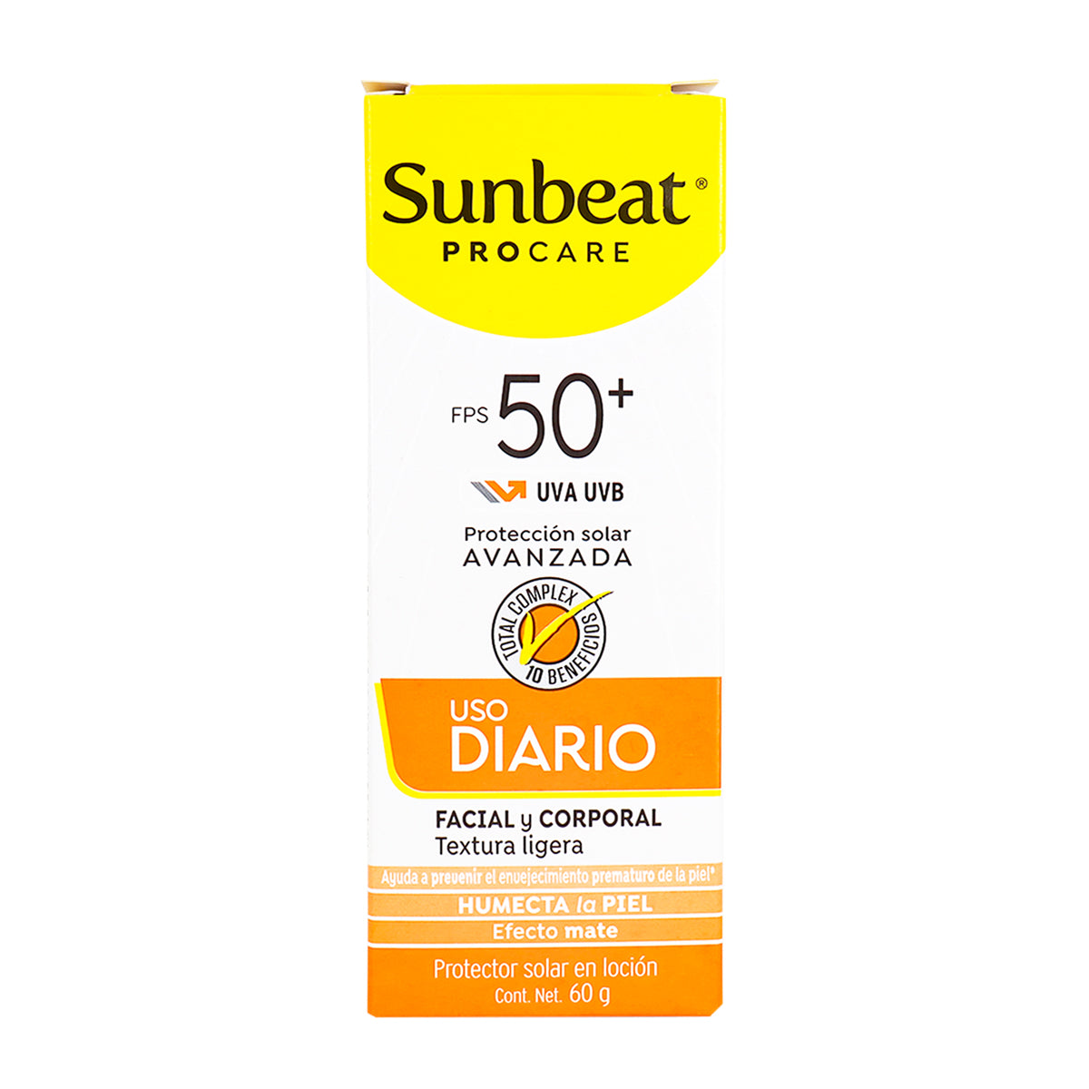 Bloqueador Solar SUNBEAT FPS 50+ Uso Diario, 60 g