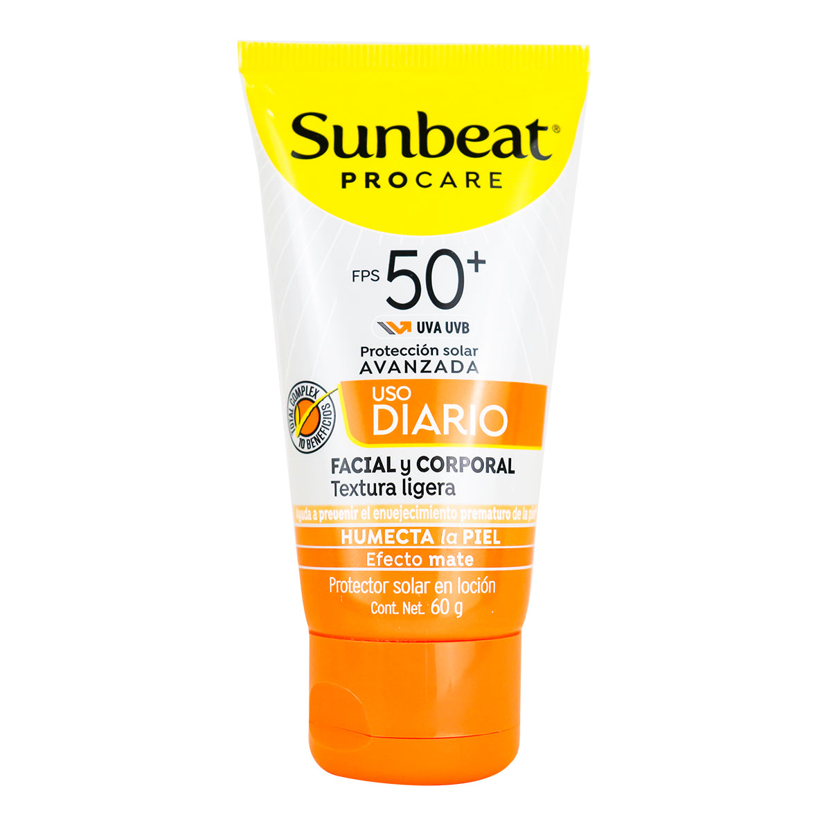 Bloqueador Solar SUNBEAT FPS 50+ Uso Diario, 60 g