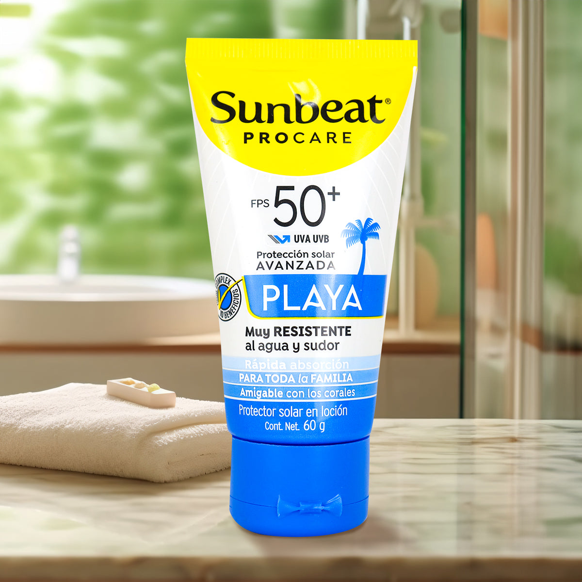 Bloqueador Solar SUNBEAT FPS 50+ Playa, 60 g