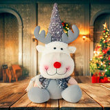 Reno de Peluche, 40 cm, Color Gris