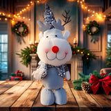 Reno de Peluche, 40 cm, Color Plata