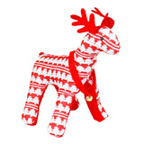 Peluche, Reno, Color Rojo y Blanco