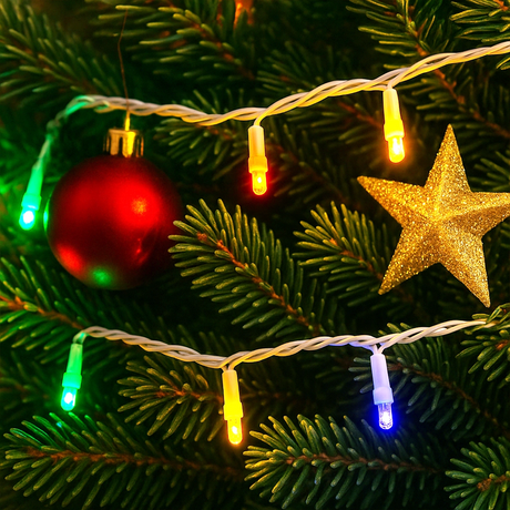 Serie de Luces LED Interconectables, Cable Transparente, Colores