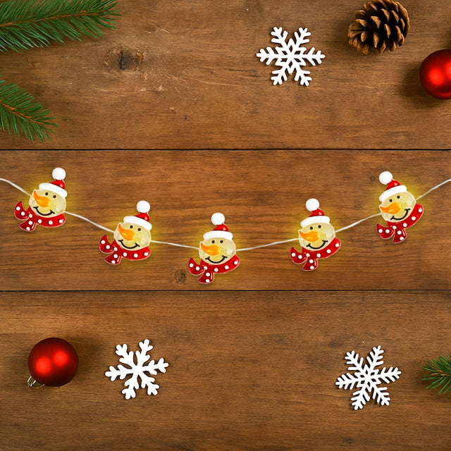 Serie de Luces LED, Muñeco de Nieve