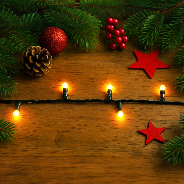 Serie de Luces LED Interconectables, Cálidas, 40 Luces