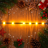 Serie de Luces LED Interconectables, Cable Verde, Cálidas