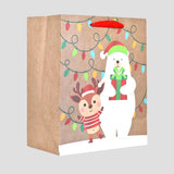 Bolsa de Regalo Navideña, Detalles Brillantes, Oso Polar