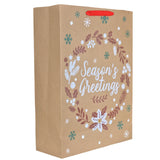 Bolsa de Regalo Navideña, Season's Greetings, Letras Brillantes