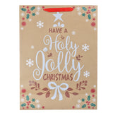 Bolsa de Regalo Navideña, Holy Jolly, Letras Brillantes
